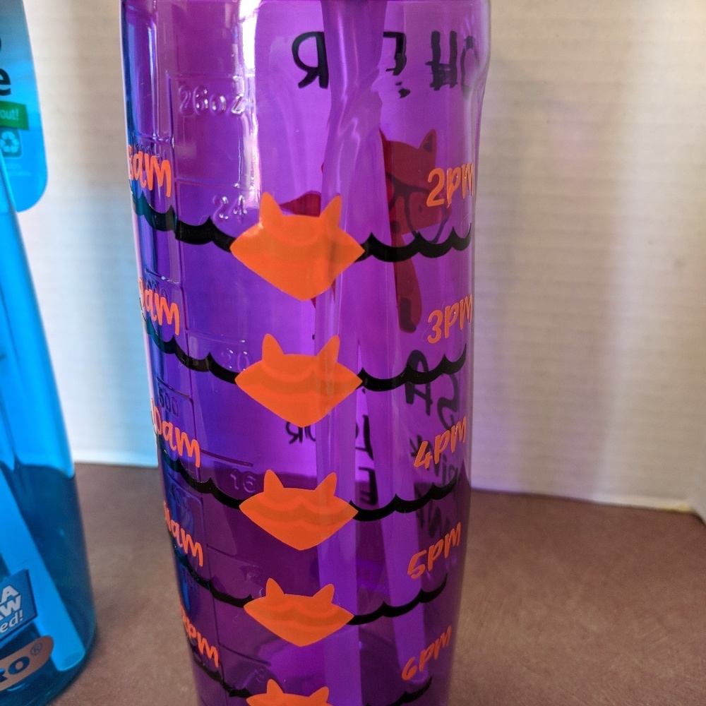 Custom fox water bottle